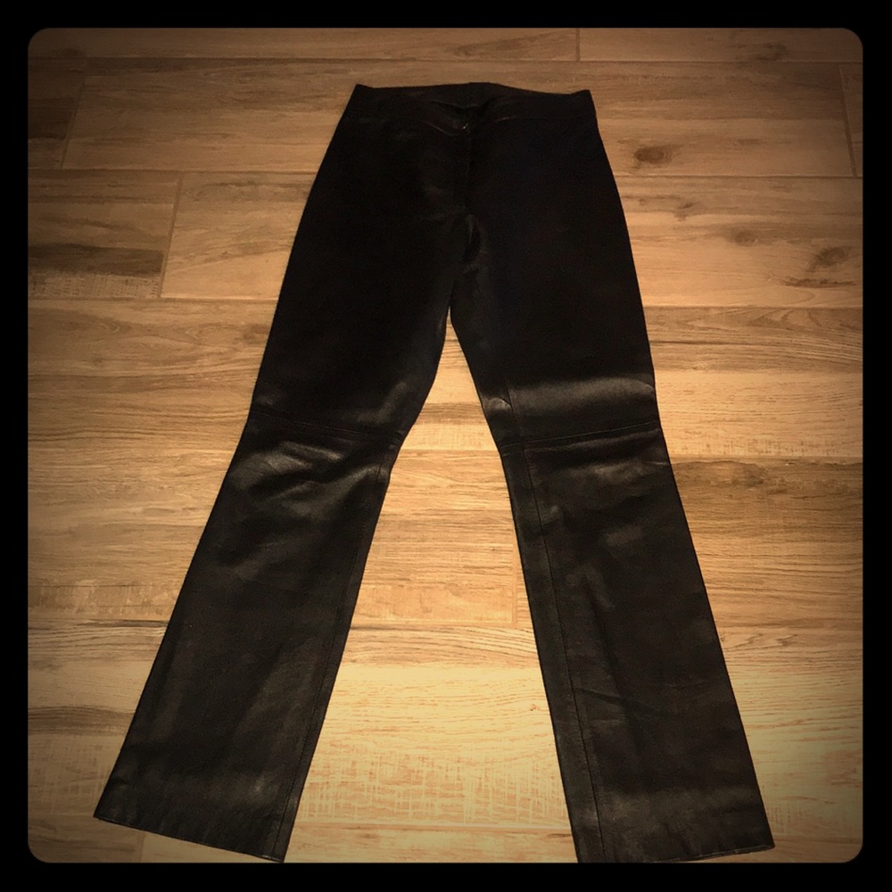 Genuine leather pants
